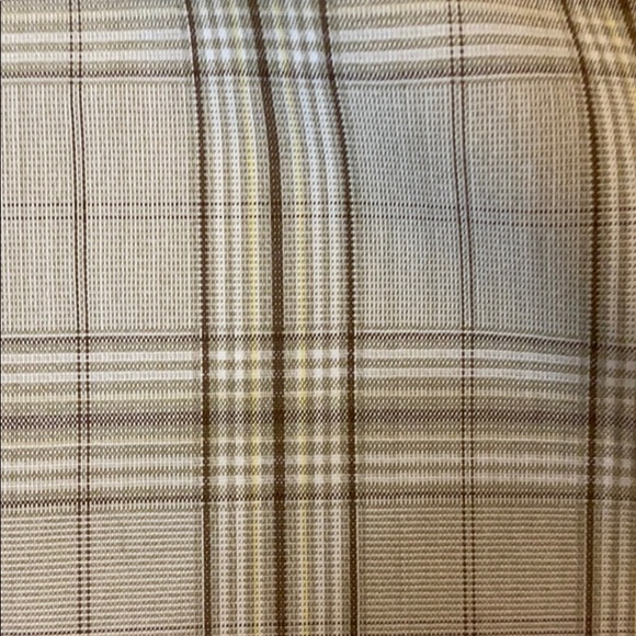 Plaid Cropped Capri Pants Size 5 Khaki - Picture 5 of 8